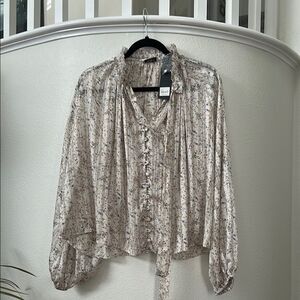Floral Print Blouse- brand new